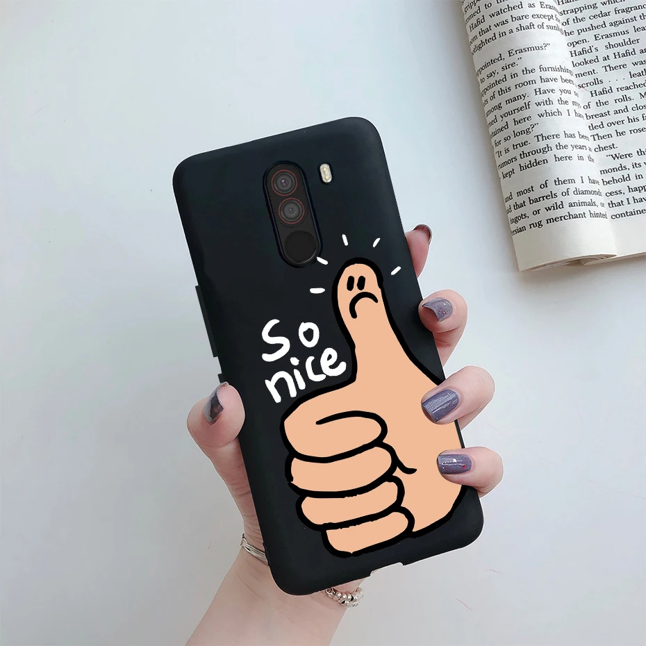 For xiaomi Pocophone F1 Case Poco F1 Cute Cat Cartoon Cover Silicone Soft TPU Phone Case For xiaomi Pocophone F1 Global F 1 Case