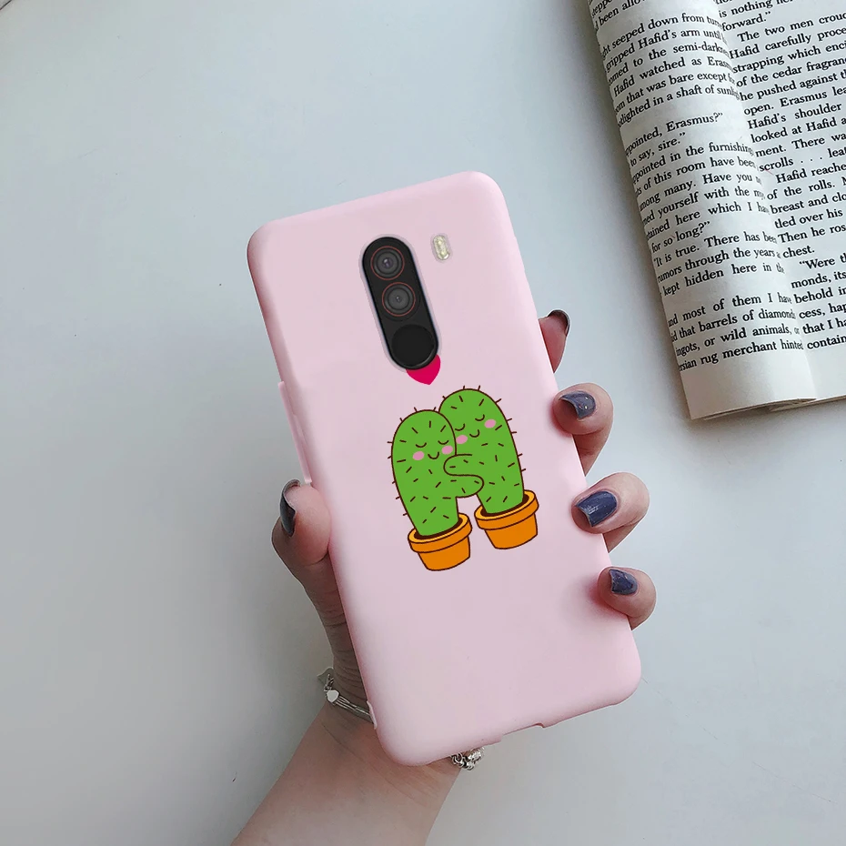 For xiaomi Pocophone F1 Case Poco F1 Cute Cat Cartoon Cover Silicone Soft TPU Phone Case For xiaomi Pocophone F1 Global F 1 Case