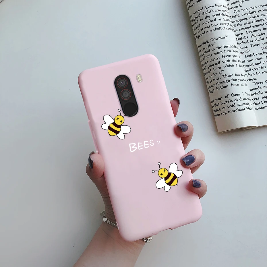 For xiaomi Pocophone F1 Case Poco F1 Cute Cat Cartoon Cover Silicone Soft TPU Phone Case For xiaomi Pocophone F1 Global F 1 Case