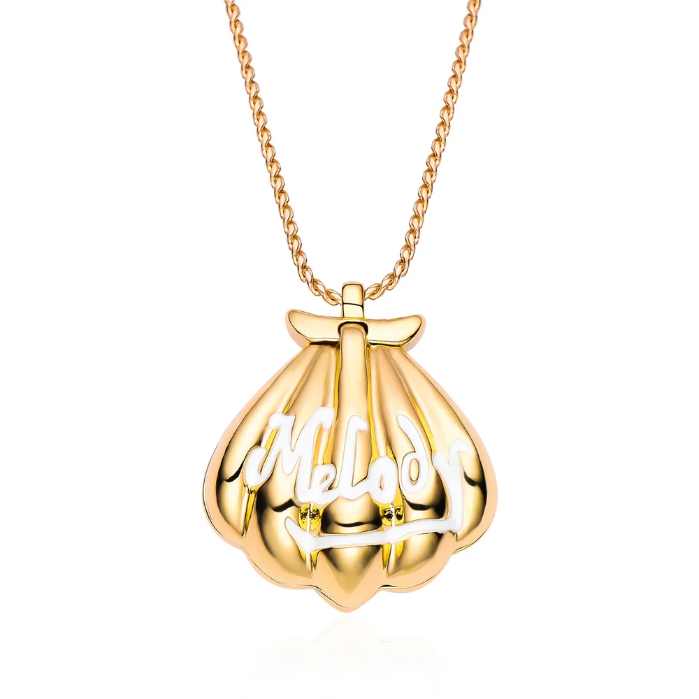 Fashion Melody Mermaid Shell Pendant Design New Luxurious Exquisite Romantic Necklace Jewelry for Wife Daughter Dream Gift