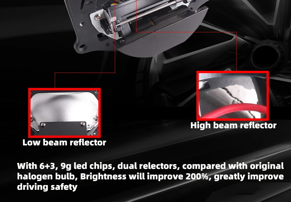 SANVI 3.0 Bi LED Lenses for Headlights Ice Lense Auto LED Projector Headlight Hella G5 3R Projector 110W Car Light Retrofit