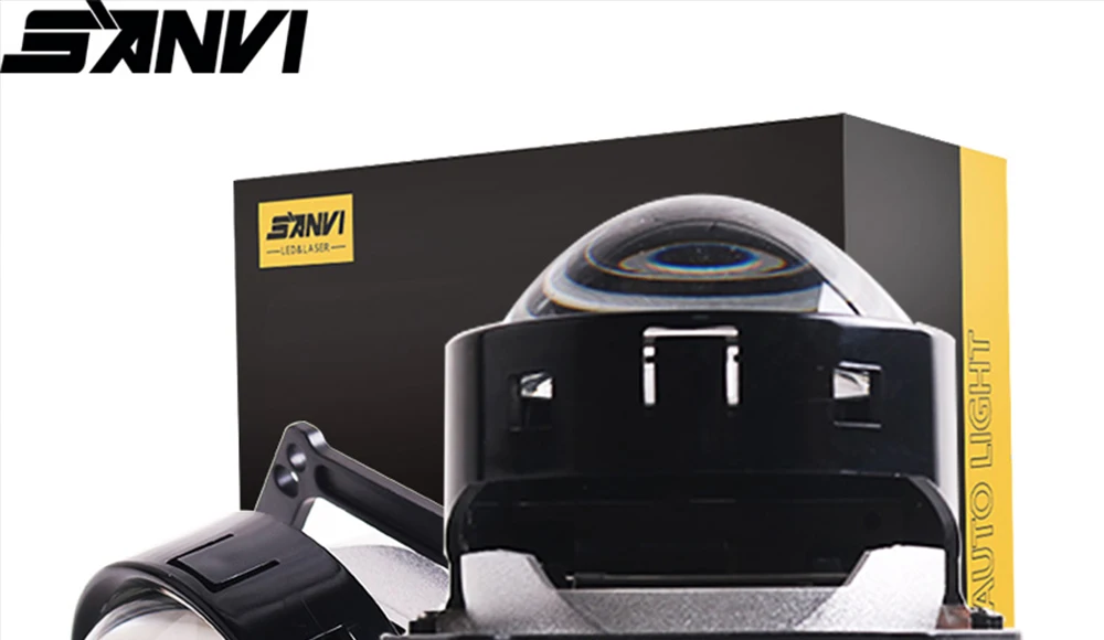 SANVI 3.0 Bi LED Lenses for Headlights Ice Lense Auto LED Projector Headlight Hella G5 3R Projector 110W Car Light Retrofit