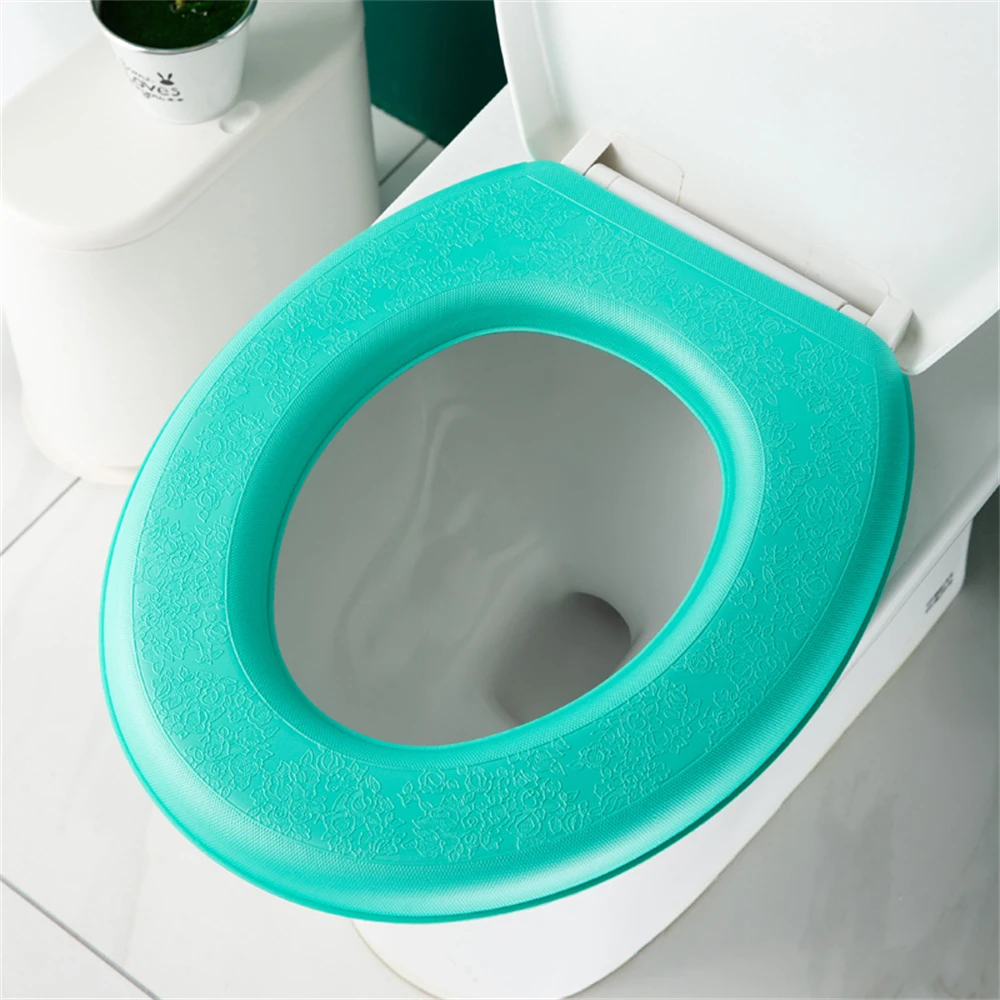 Waterpoof Soft Toilet Seat Cover Bathroom Washable Closestool Mat Pad Cushion O-shape Toilet Seat Bidet Toilet Cover Accessories