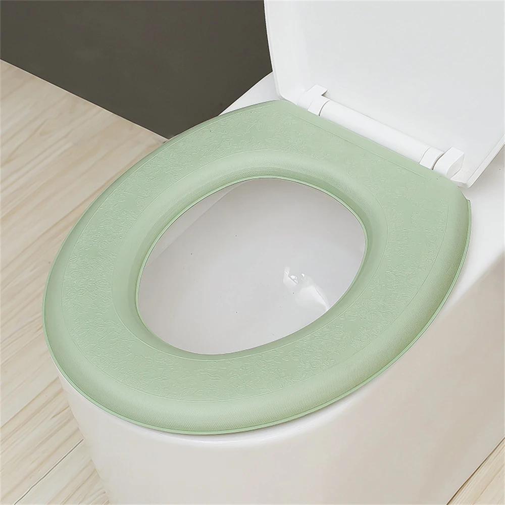 Waterpoof Soft Toilet Seat Cover Bathroom Washable Closestool Mat Pad Cushion O-shape Toilet Seat Bidet Toilet Cover Accessories