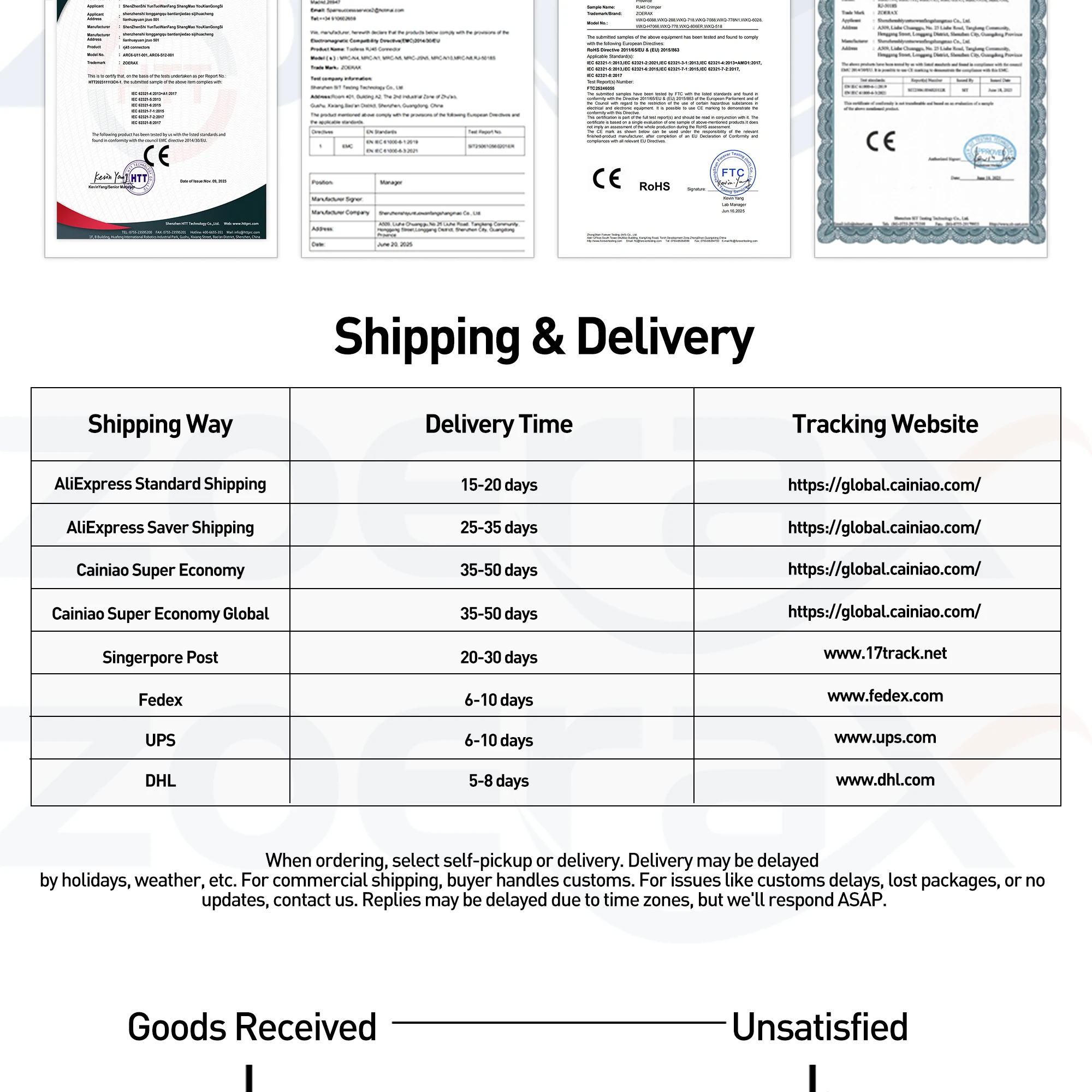 2PCS RJ45 CAT6A CAT6 Connector, ZoeRax Tool Free Ethernet Termination Plugs, 23AWG to 26AWG Cable Internet Plug Toolless