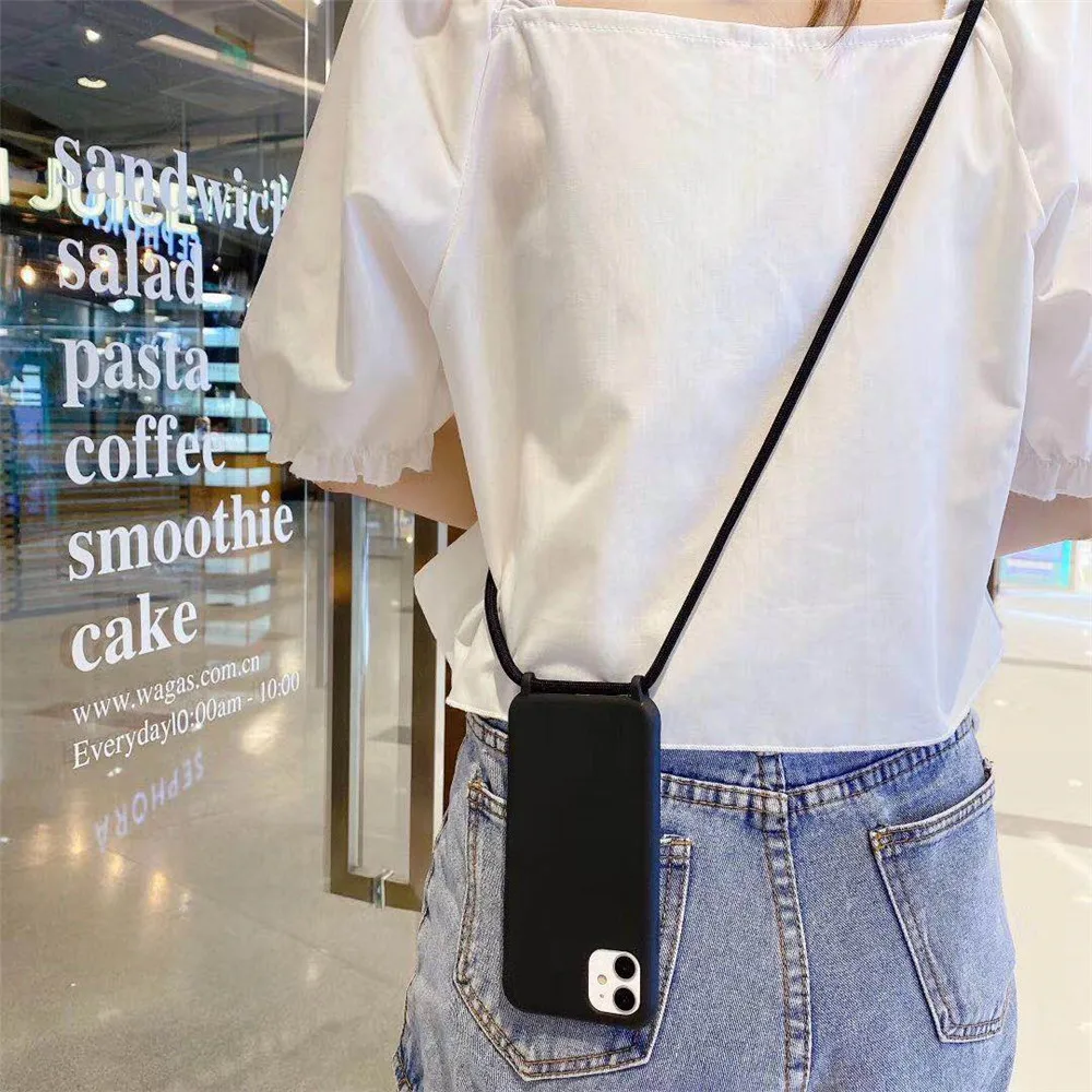 Crossbody Lanyard Cord Rope Strap Phone Case For Samsung A53 A13 A33 A73 A52S A12 A22 A32 A51 A71 A14 A54 A23 A15 A25 A35 Cover