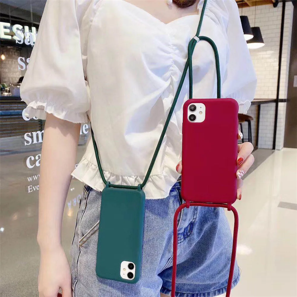 Crossbody Lanyard Cord Rope Strap Phone Case For Samsung A53 A13 A33 A73 A52S A12 A22 A32 A51 A71 A14 A54 A23 A15 A25 A35 Cover