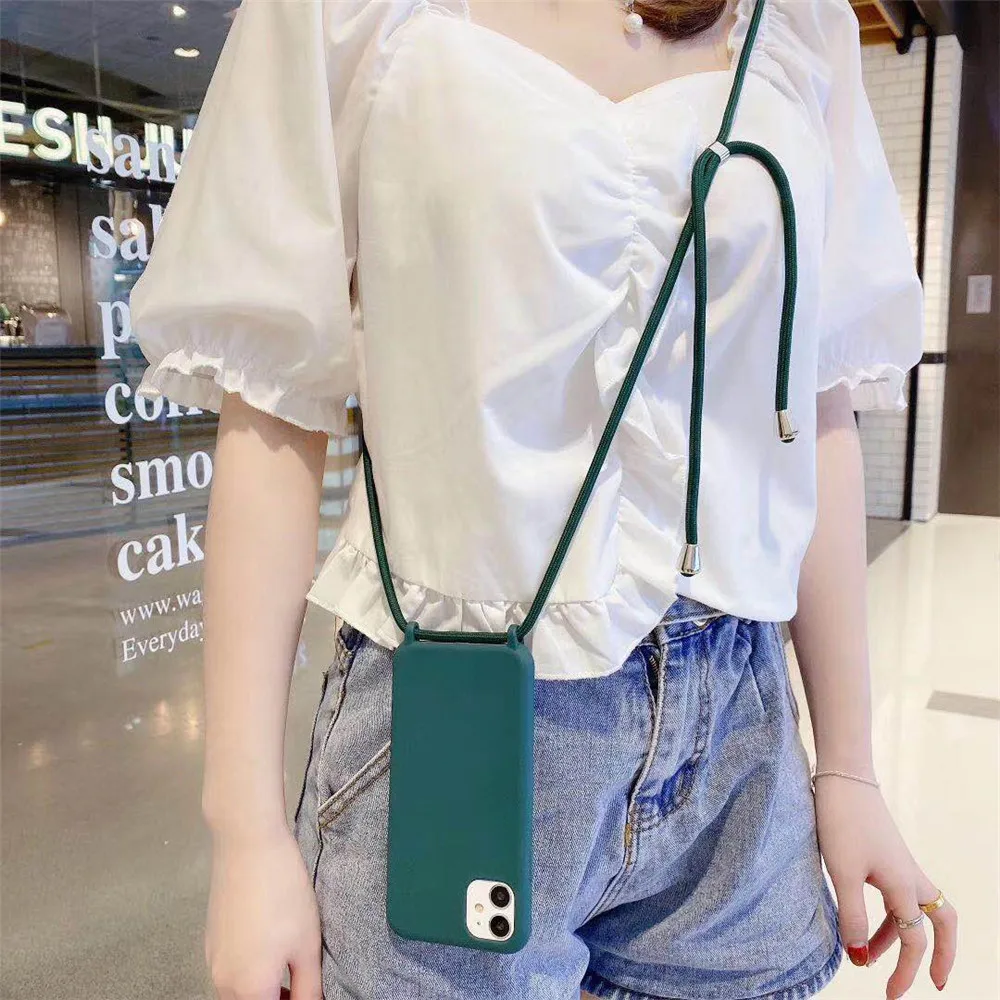 Crossbody Lanyard Cord Rope Strap Phone Case For Samsung A53 A13 A33 A73 A52S A12 A22 A32 A51 A71 A14 A54 A23 A15 A25 A35 Cover