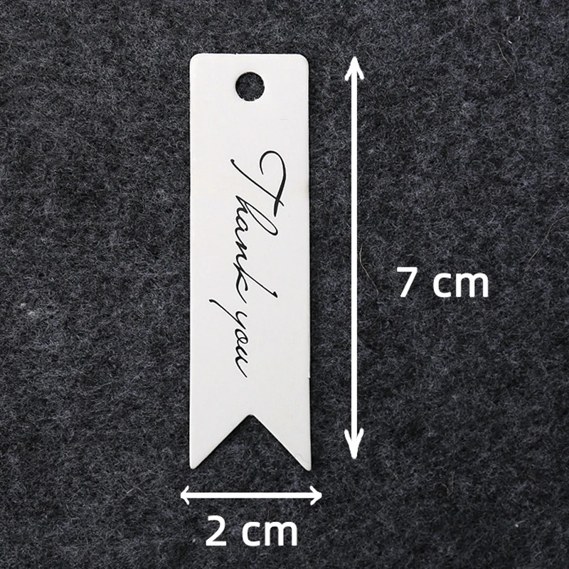 50pcs Stamping Thank You Paper Card Tags Jewelry Packaging