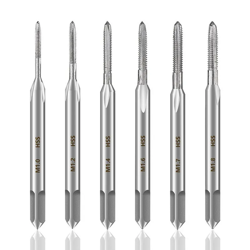  M1-M9 Right Hand Thread Tap and Die Set Metric Plug Tap Die HSS Machine Threading Tool Screw Thread Tap Drill Die Set 2pcs 