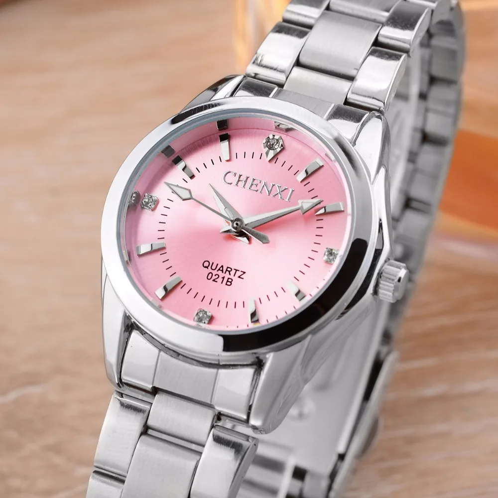 6 Colors CHENXI Brand Watch Luxury Women's Casual Watches Waterproof Watch Women Fashion Dress Rhinestone WristWatch CX021B