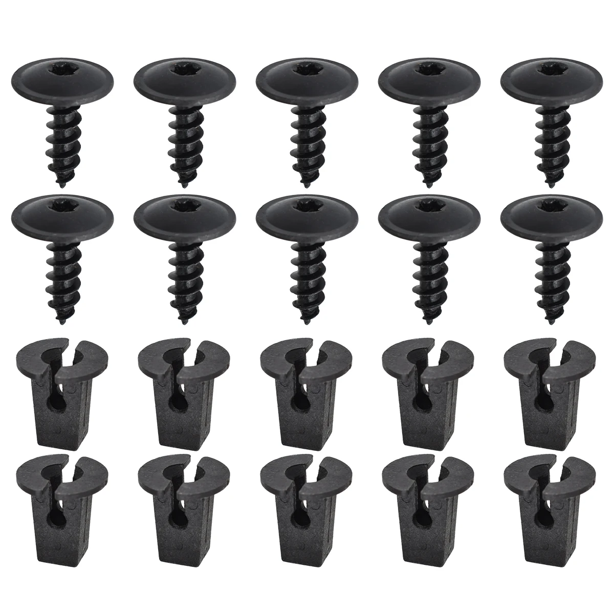 20Pcs For VW Golf Audi Seat Skoda Grille Bumper Skirt Torx Screw Bolt N90974701 Car Wheel Arch Lining Splashguard Clip 5 X 16 MM
