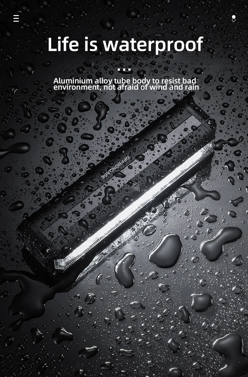 OFFBONDAGE Bicycle Light Front 2600Lumen Bike Light 8000mAh Waterproof Flashlight USB Charging MTB Road Cycling Lamp Accessories