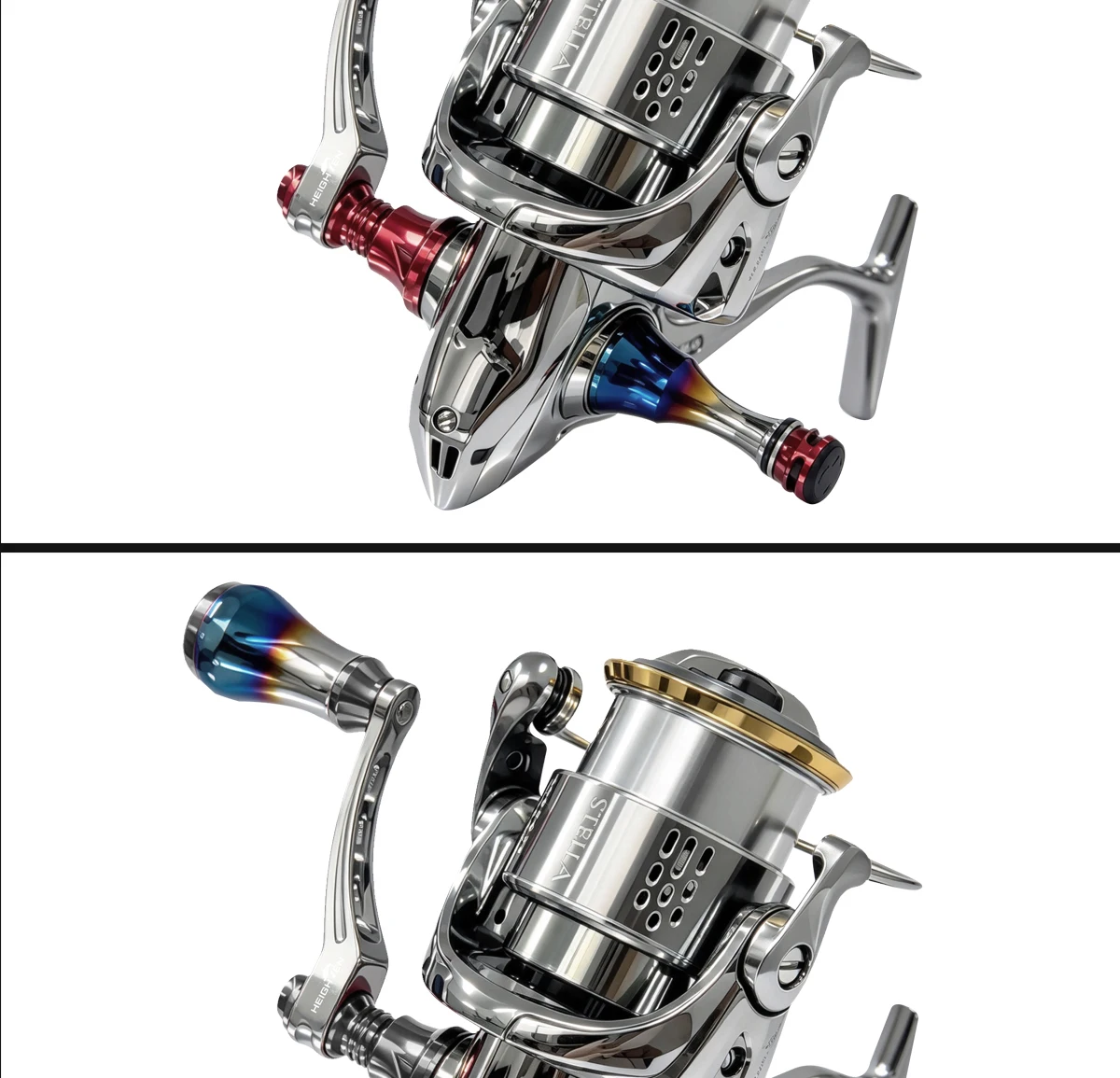 HEIGHTEN Fishing Reel Stand 38mm for Shimano Stradic Stella Daiwa Luvias Spinning Reel