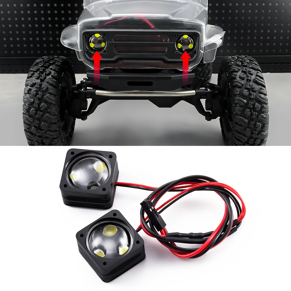 AXSPEED RC Car LED Light Headlights Taillight for Vanquish Products VS4-10 Phoenix VPS09007 1/10 RC Crawler Car Upgrade Parts