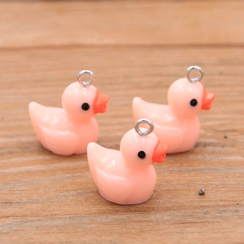 20Pcs 13X15MM Cute 9 Color Heart Resin Earring Charms Diy Findings Kawaii 3D Phone Keychain Bracelets Pendant For Jewelry Making