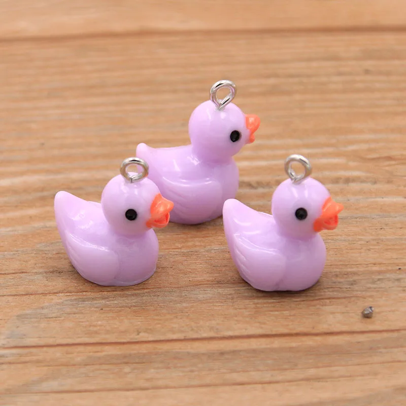 20Pcs 13X15MM Cute 9 Color Heart Resin Earring Charms Diy Findings Kawaii 3D Phone Keychain Bracelets Pendant For Jewelry Making