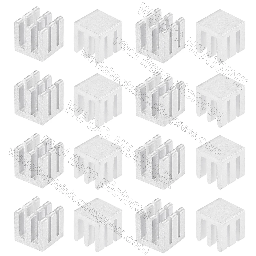 WE DO HEATSINK 10x10x10mm Without or With Thermal Pad Aluminum Heat Sink IC Memory Chip Heatsink Cooling Cooler