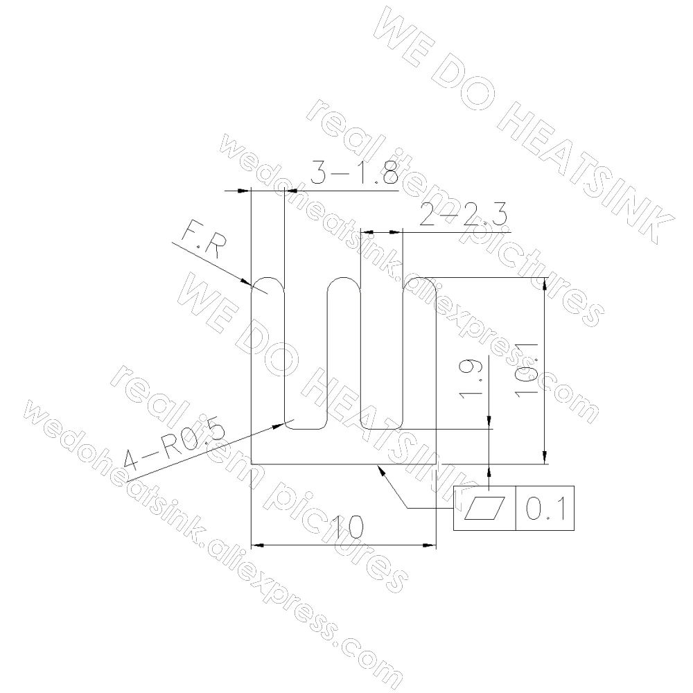 WE DO HEATSINK 10x10x10mm Without or With Thermal Pad Aluminum Heat Sink IC Memory Chip Heatsink Cooling Cooler