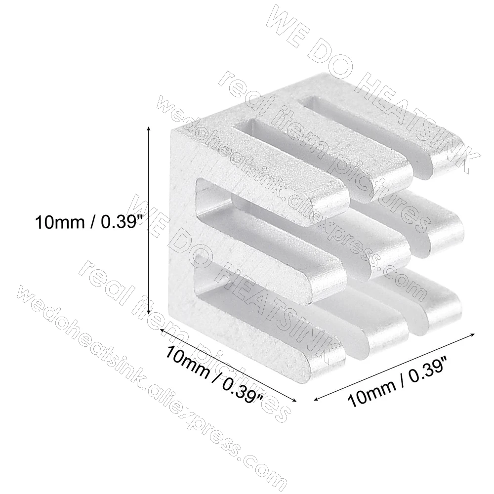 WE DO HEATSINK 10x10x10mm Without or With Thermal Pad Aluminum Heat Sink IC Memory Chip Heatsink Cooling Cooler