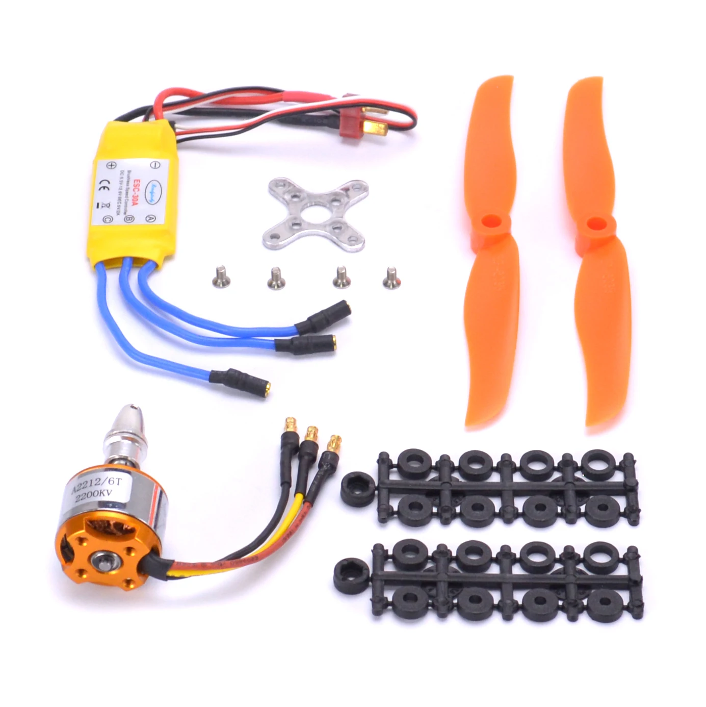 A2212 2212 1400KV 2200KV Brushless Motor 30A ESC SG90 9G Micro Servo 6inch / 8inch Propeller for RC Fixed Wing Plane Helicopter