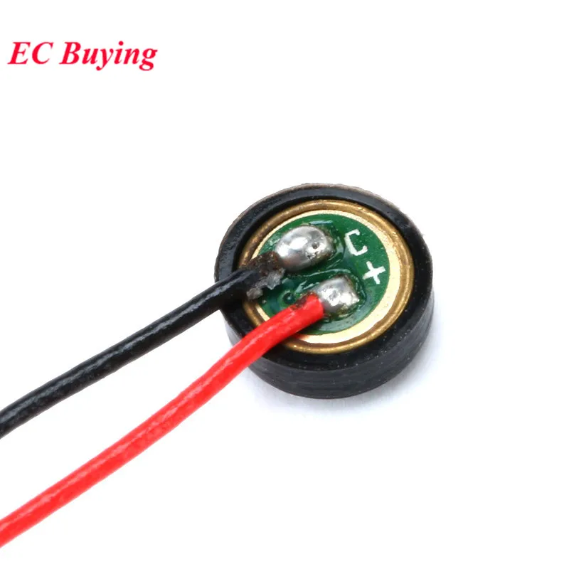 50pcs/5pcs Electret Condenser MIC Capacitive Electret Microphone 4mmx1.5mm for PC Phone MP3 MP4 with 2 Leads wire length 5.5CM
