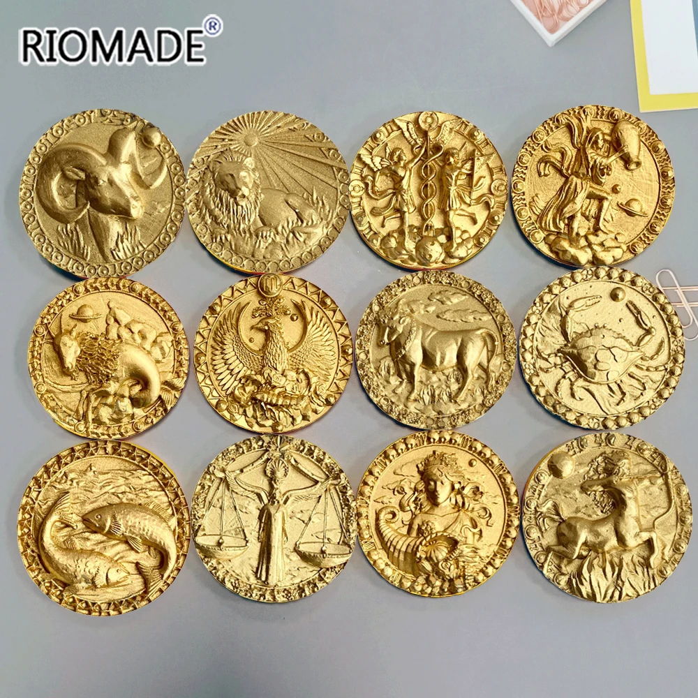12 Constellations Creative Style Baking Mold Chocolate Sugarcane Gypsum Epoxy Resin Drip Glue Hand DIY Silicone Mould Handicraft