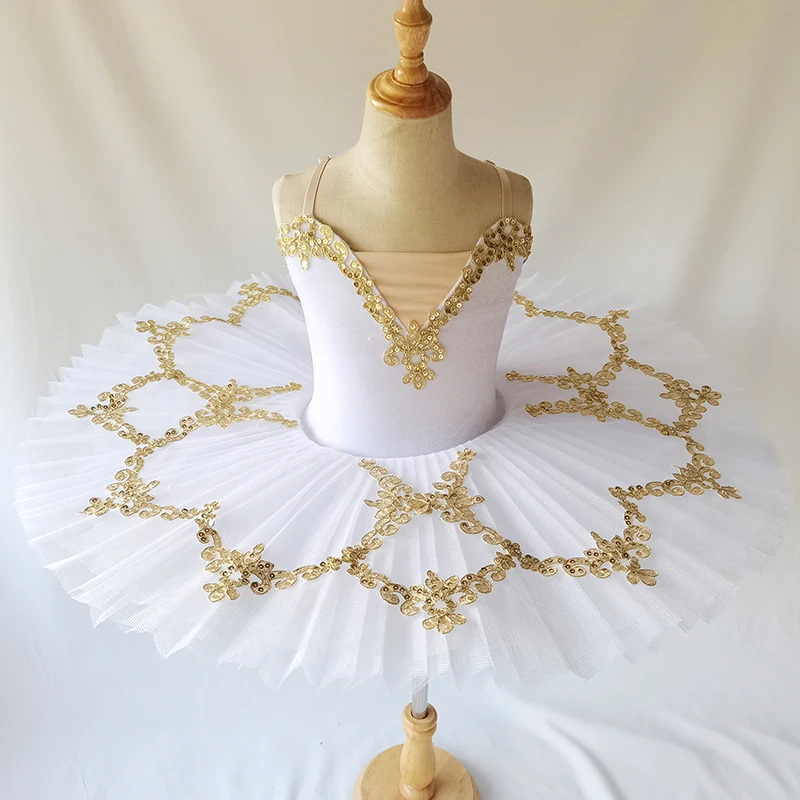 Red Black White Ballet Tutu Skirt Velvet Top Professional Belly Dance Costumes White Swan Lake Costumes Performance Clothing