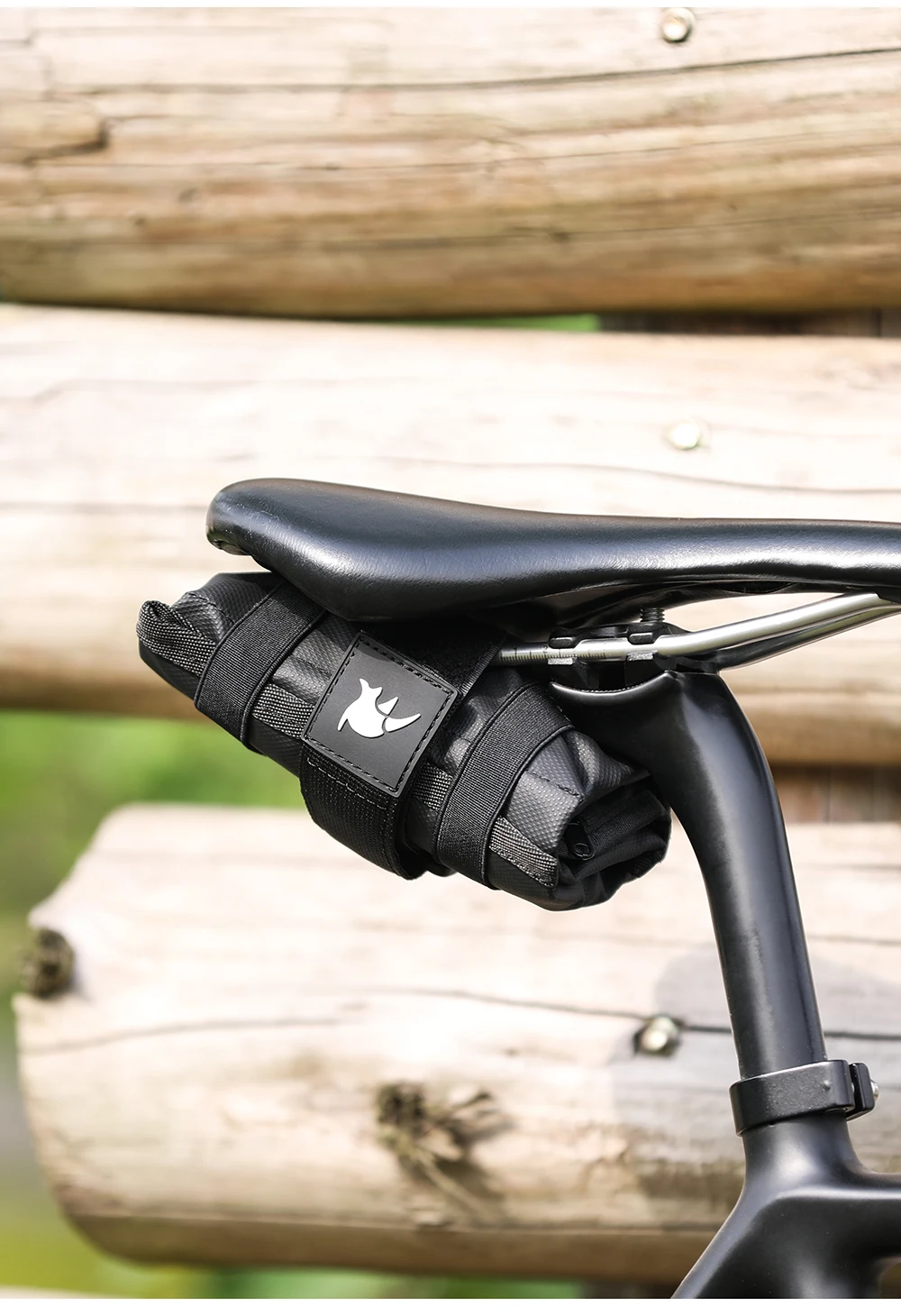 Rhinowalk Bicycle Bag Tool Bag Top Front Tube Frame Bag Burrito Pack Pouch Cycling Accessories Black MTB Bike Rear Tool Kits