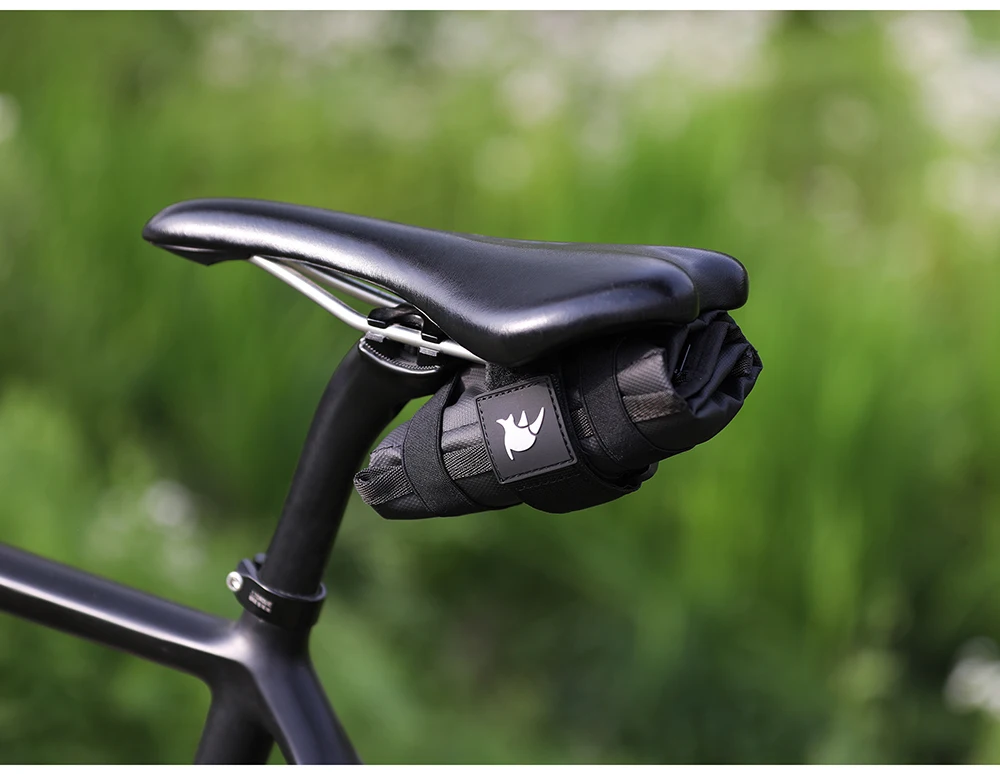 Rhinowalk Bicycle Bag Tool Bag Top Front Tube Frame Bag Burrito Pack Pouch Cycling Accessories Black MTB Bike Rear Tool Kits