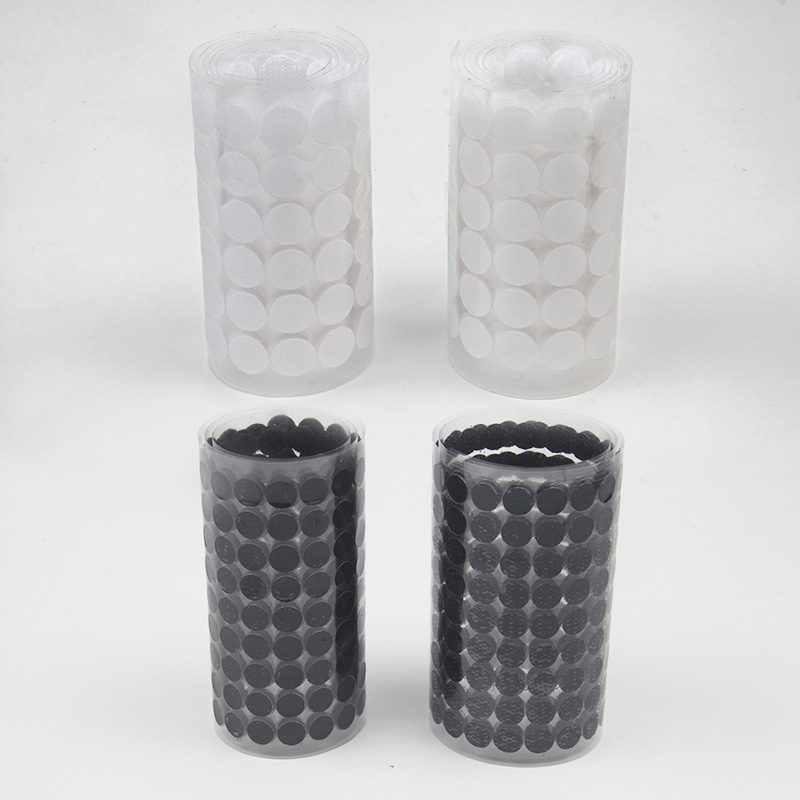 500/1000pair Dots Adhesive Fastener Tape 10/15/20mm Disc Dot Sticker Adhesive Strong Glue Magic Sticker Round Coins Hook Loop