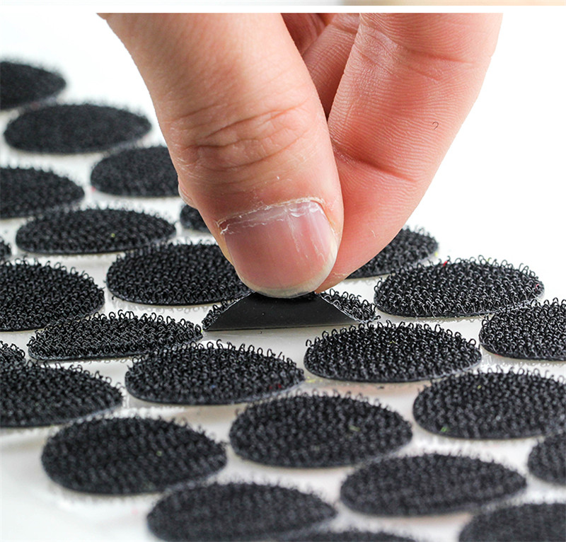 500/1000pair Dots Adhesive Fastener Tape 10/15/20mm Disc Dot Sticker Adhesive Strong Glue Magic Sticker Round Coins Hook Loop