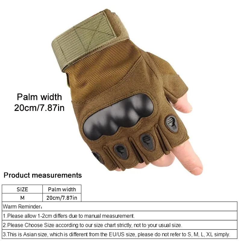 Outdoor Tactical Gloves Sport Half Finger Military Men Women Combat Shooting Hunting Fitness Fingerless Gloves