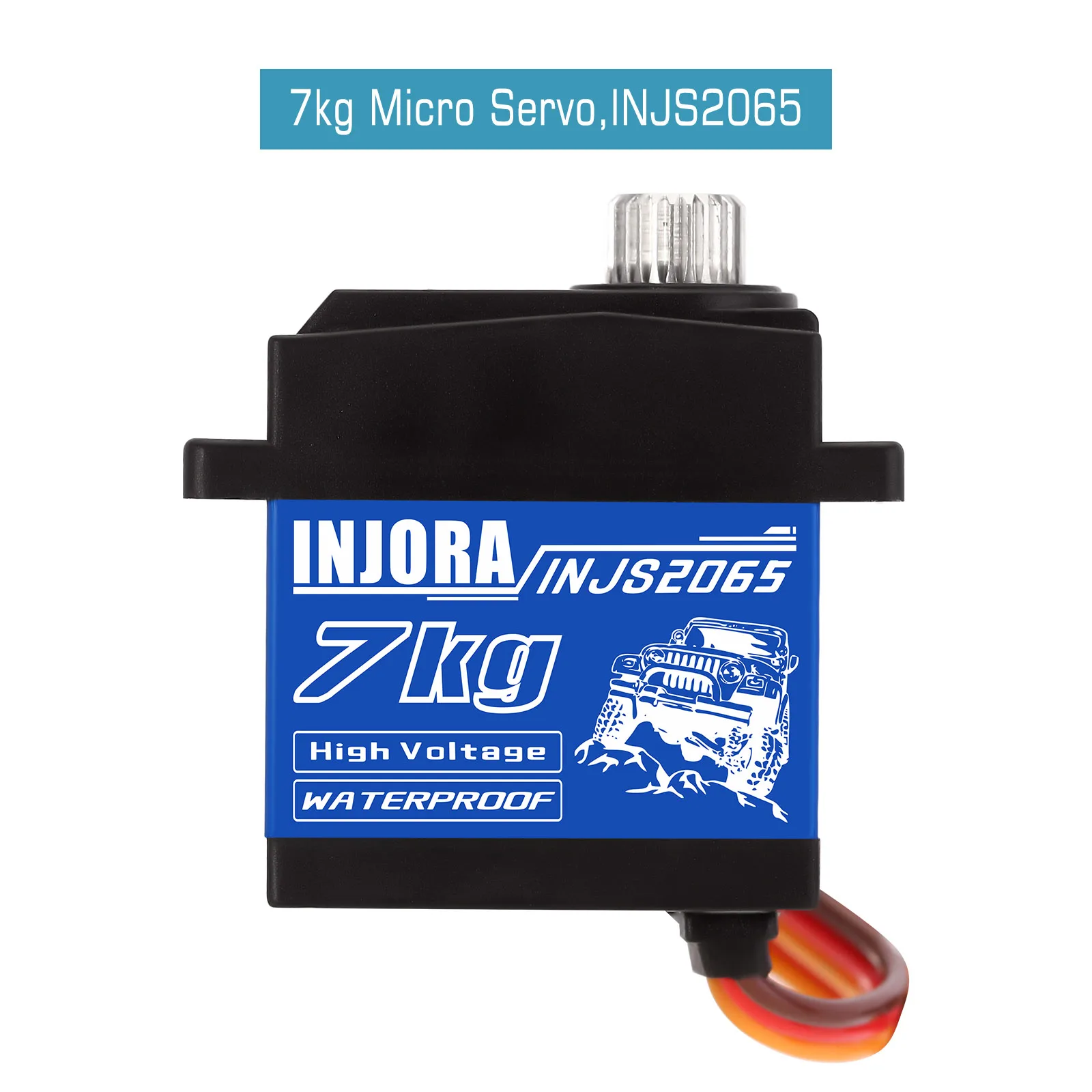 INJORA INJS2065 7KG High Voltage Waterproof Metal Gear 2065 Digital Micro Servo