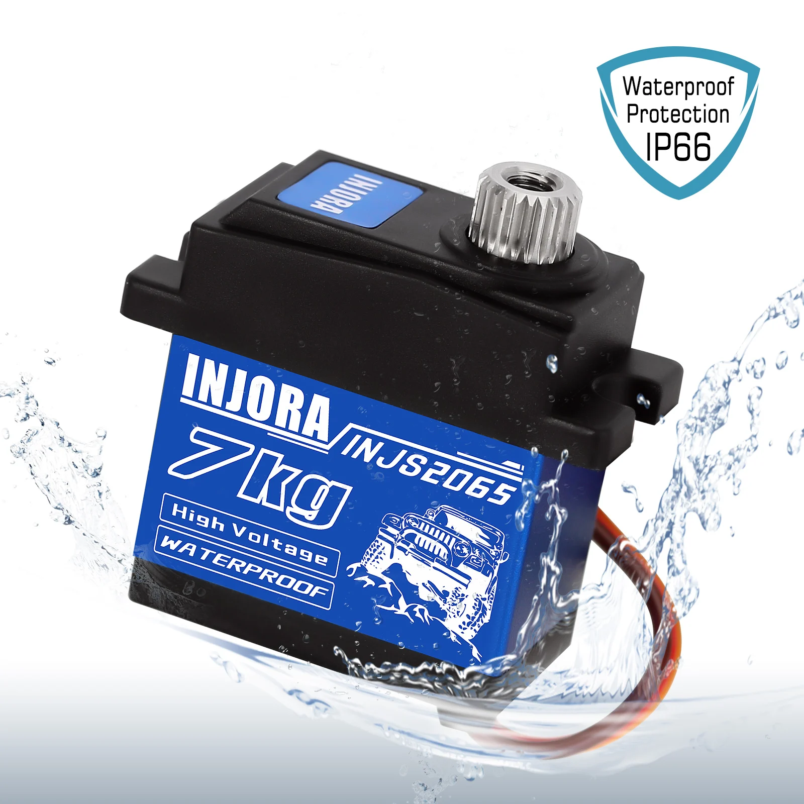INJORA INJS2065 7KG High Voltage Waterproof Metal Gear 2065 Digital Micro Servo