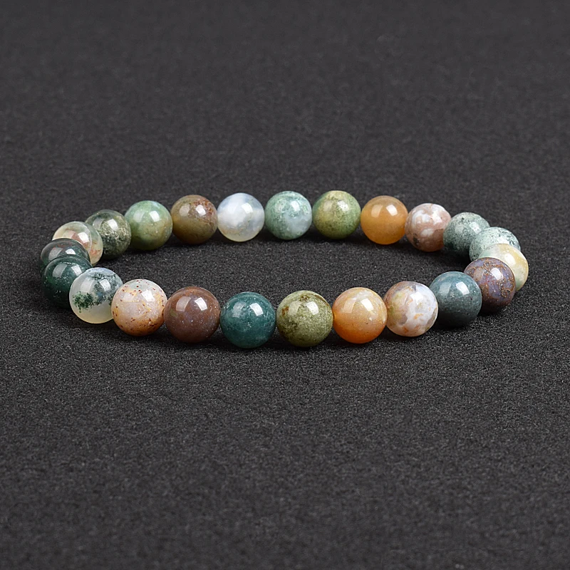 Genuine Natural Stone Bracelet Apatite Lapis Lazuli Agate Crystal Tiger Eye High Quality Gem Beads Bracelet Homme Jewelry Bangle