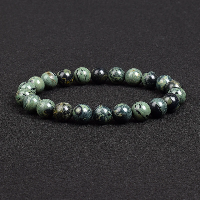 Genuine Natural Stone Bracelet Apatite Lapis Lazuli Agate Crystal Tiger Eye High Quality Gem Beads Bracelet Homme Jewelry Bangle
