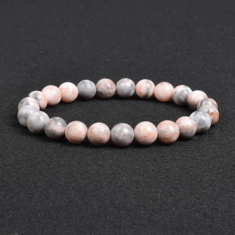 Genuine Natural Stone Bracelet Apatite Lapis Lazuli Agate Crystal Tiger Eye High Quality Gem Beads Bracelet Homme Jewelry Bangle