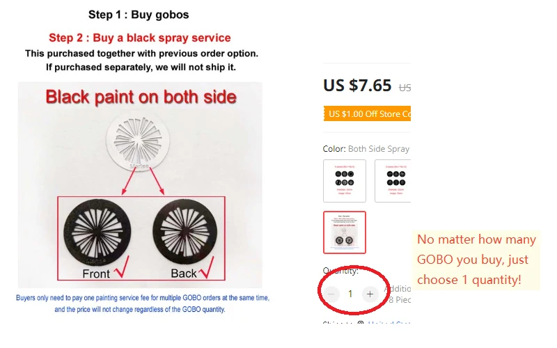 OD24mm LED Moving Head Spot/Beam/Wash Light Gobo Wheel Replacement for Show DJ Disco Party Stage Lighting Photography Backgroud