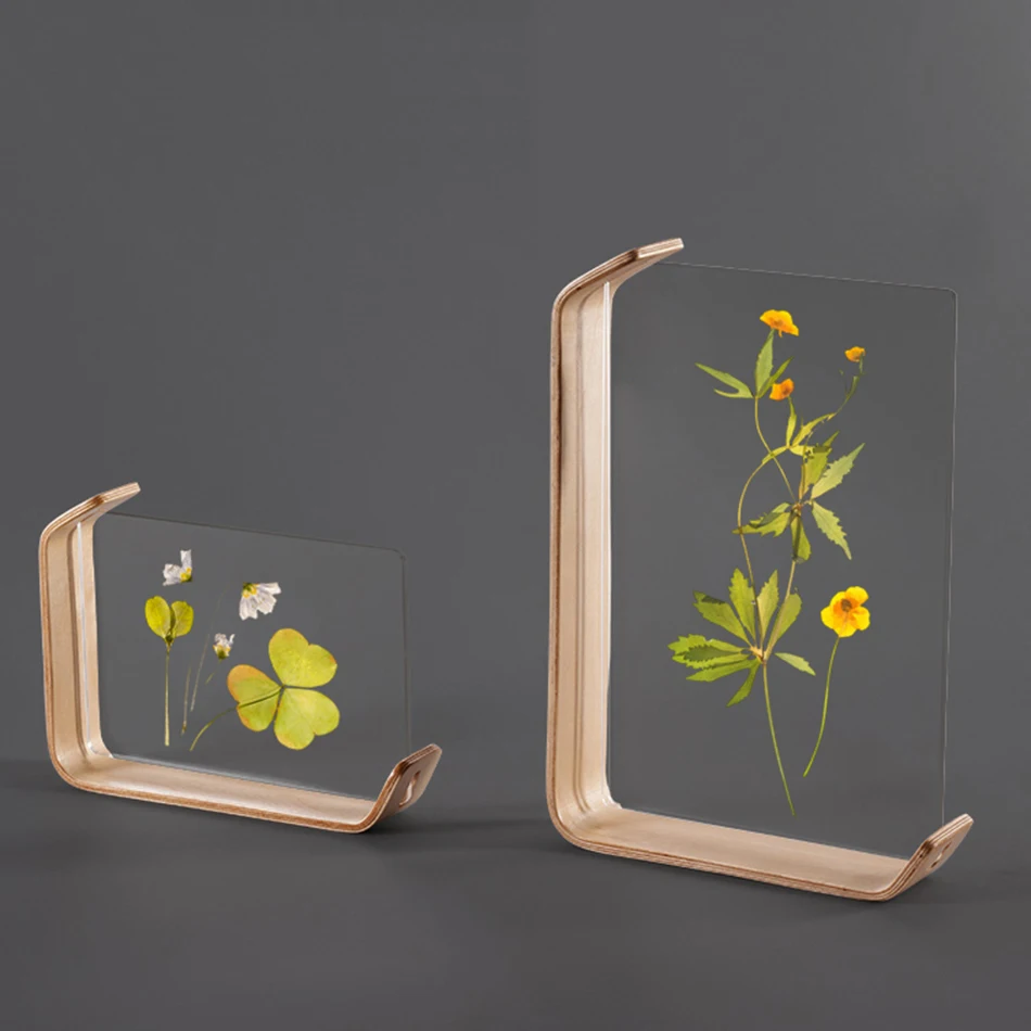 VCC Acrylic Wooden Photo Frame Herbarium Display Frame DIY Frame Photo Frames For Wedding Party Picture Frame Photo Decor
