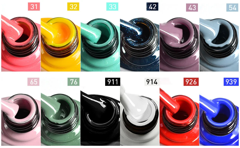VENALISA Nail Gel Polish VIP4 Pastel Varnish Semi Permanent Soak off UV LED Nail Gel Lacquer Full Coverage Hema Free Gel Varnish