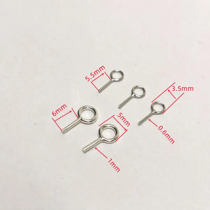 Solid 925 Sterling Silver DIY Jewelry Findings Pendant Bail Eye Pin Beads Cap Accessories Making Components Supplies