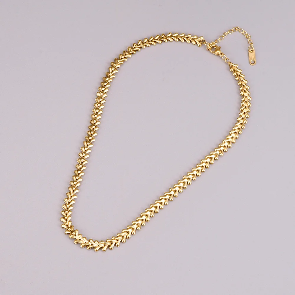 New Snake Chain Stainless Steel Choker Necklace, Anti-fade Fashion Sexy Neck Jewelry Accessories For Women Party Daily Wear