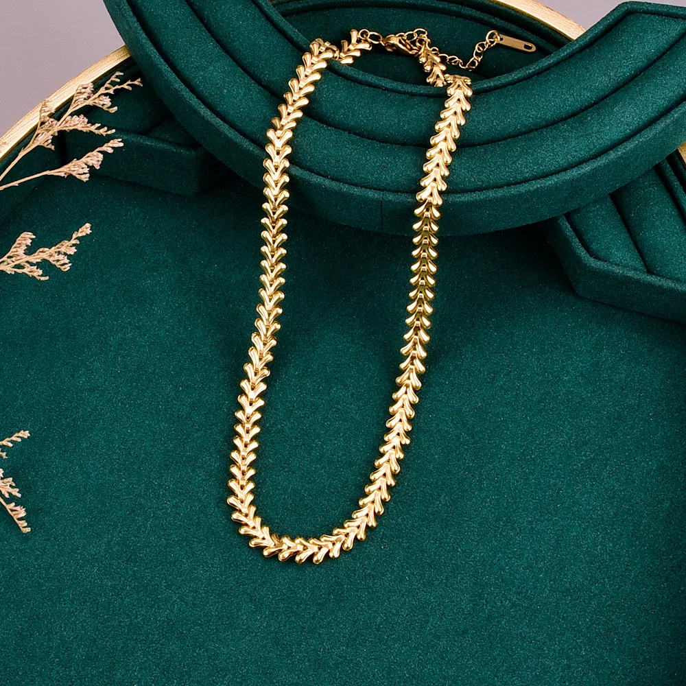 New Snake Chain Stainless Steel Choker Necklace, Anti-fade Fashion Sexy Neck Jewelry Accessories For Women Party Daily Wear