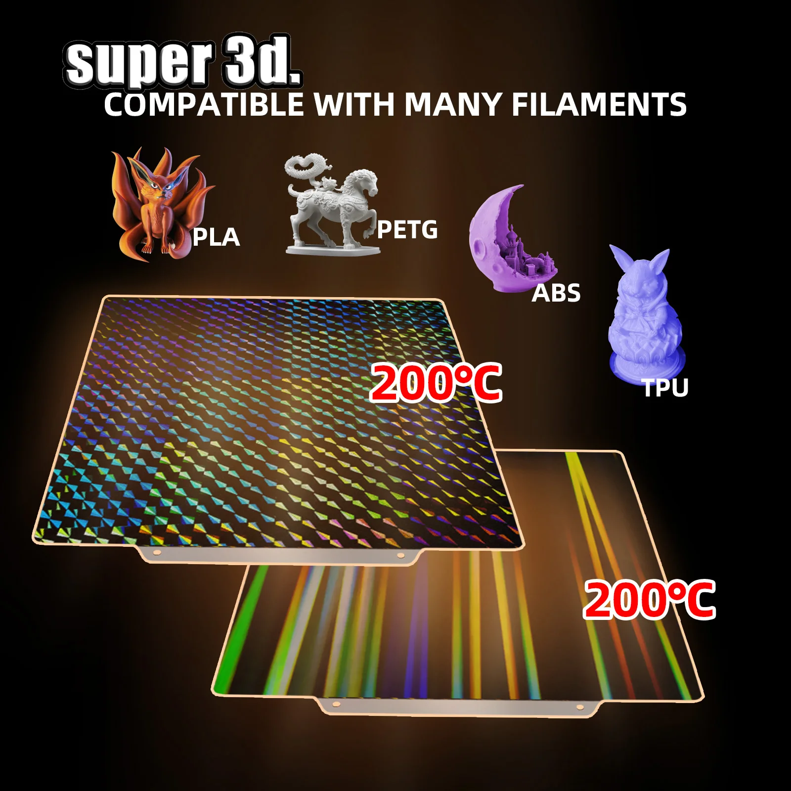 300/180/220/235/310mm PEO Bulid Plate H1H Magnetic Double Sided PEY PET PEI Sheet For K1 Max Ender 3 5 CR10 P1P X1 MK3S Upgrade