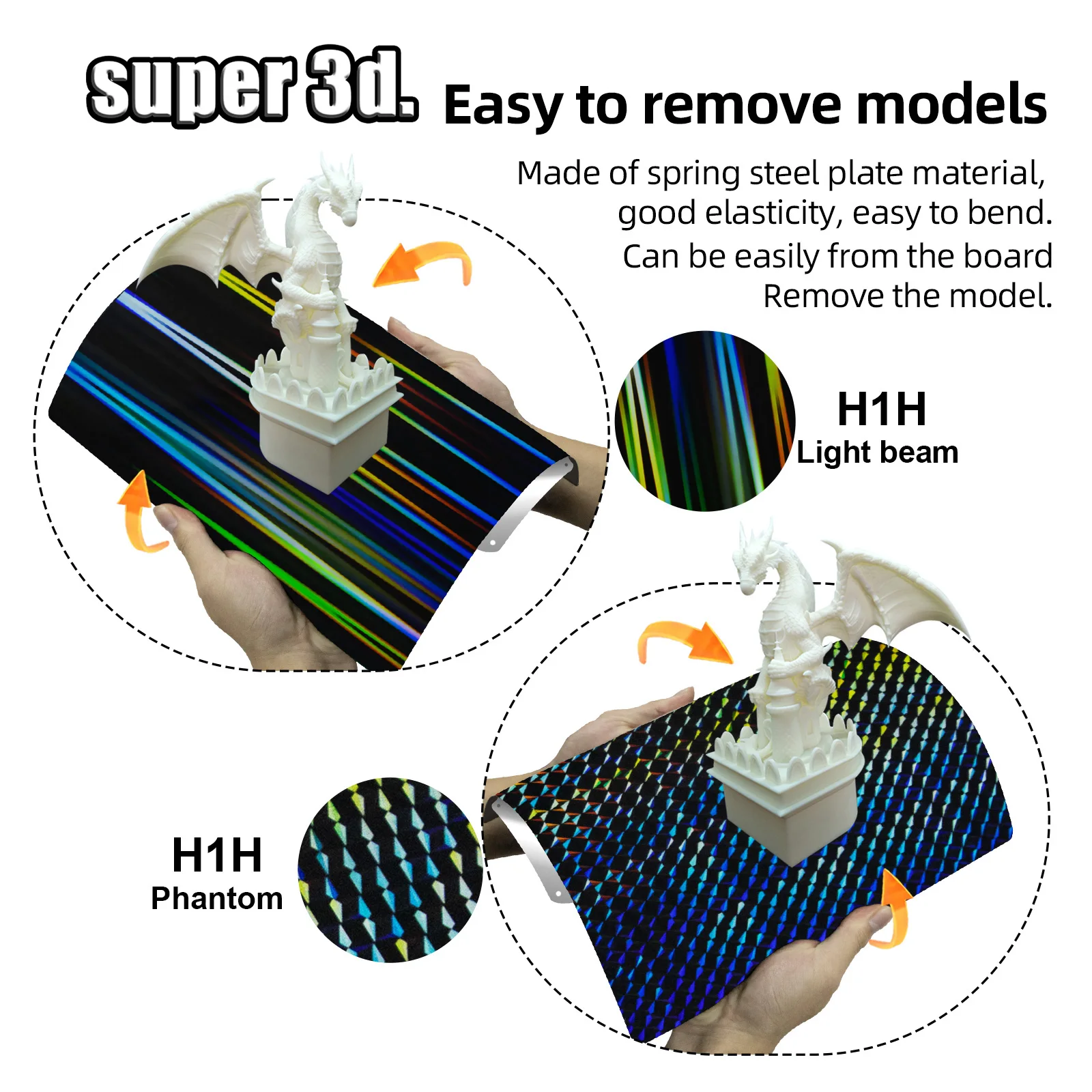 300/180/220/235/310mm PEO Bulid Plate H1H Magnetic Double Sided PEY PET PEI Sheet For K1 Max Ender 3 5 CR10 P1P X1 MK3S Upgrade