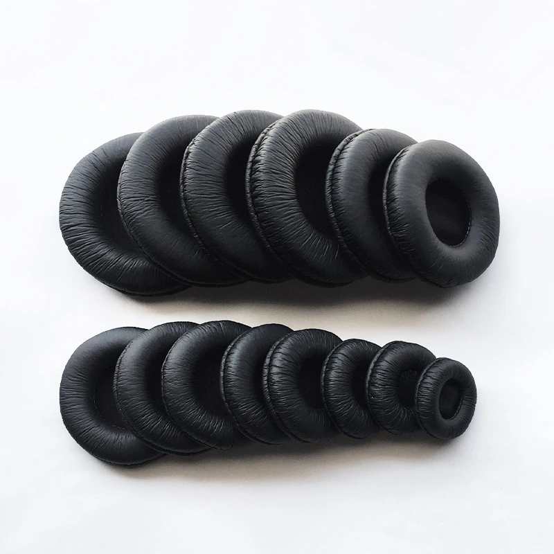 Ear Pads For Headphones Wrinkled Frog Skin Pad Headphone Sponge Leather Foam Covers Cushion Replacement For Headset Accessories