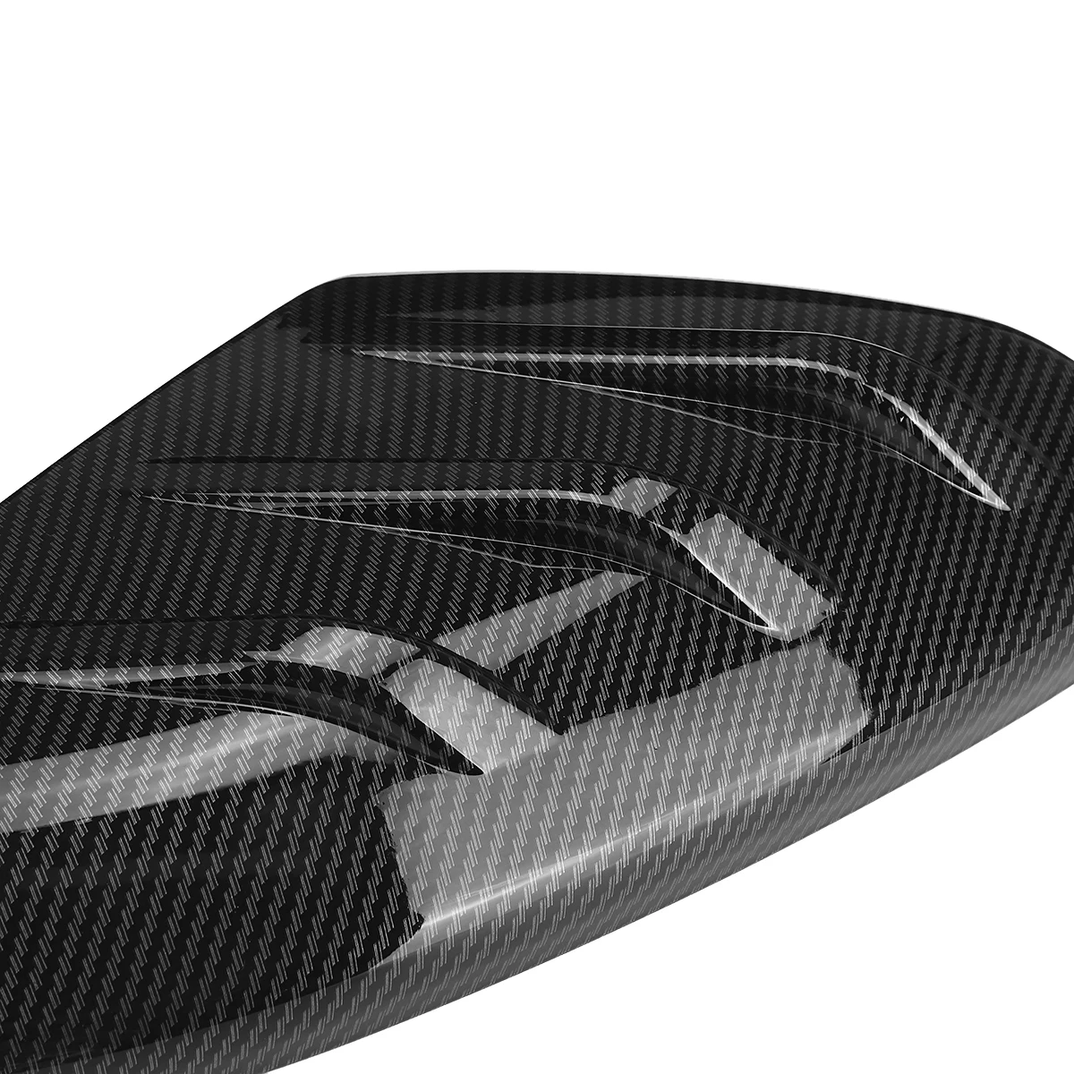 Pair Car Rearview Mirror Cover Glossy Black/Carbon Fiber Side Door Mirror Cover For Honda Civic 10th 2016 2017 2018 2019 2020