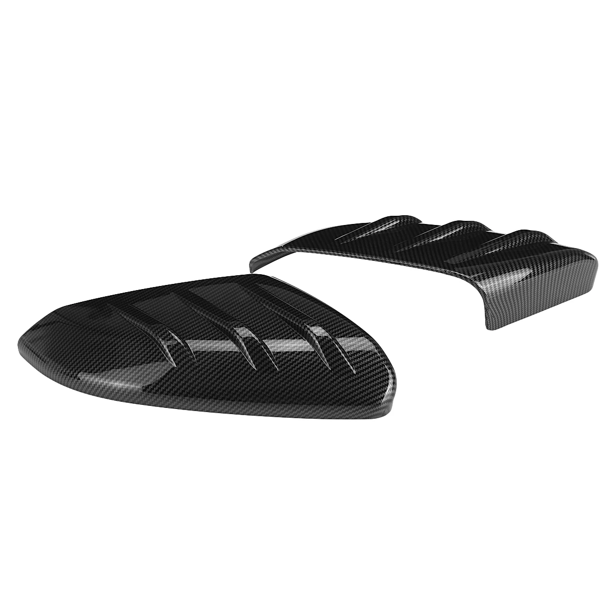 Pair Car Rearview Mirror Cover Glossy Black/Carbon Fiber Side Door Mirror Cover For Honda Civic 10th 2016 2017 2018 2019 2020