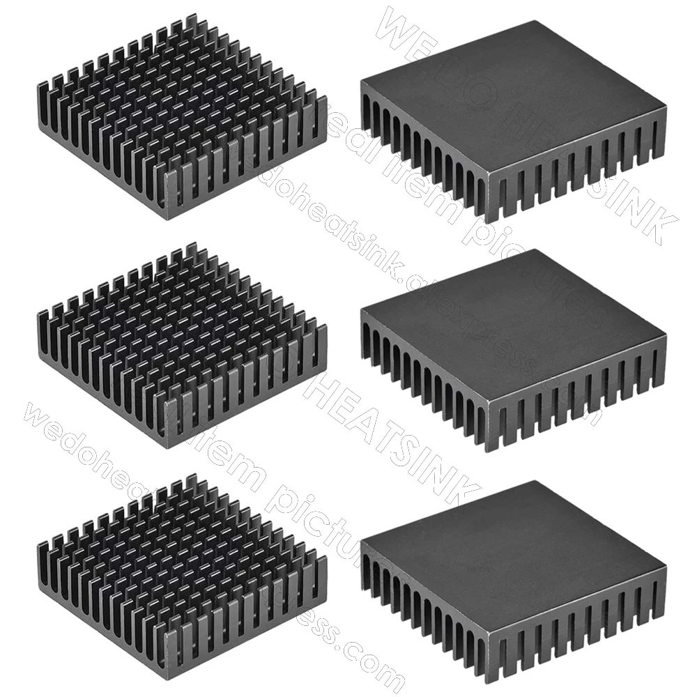 WE DO HEATSINK 40x40x11mm Without or With Thermal Pad 3D Printer Parts Black Aluminum Heatsink for Nema17 42 Stepper Motor
